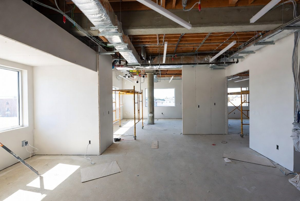 Commercial fit-out project requiring coordinated MEP engineering in Massachusetts