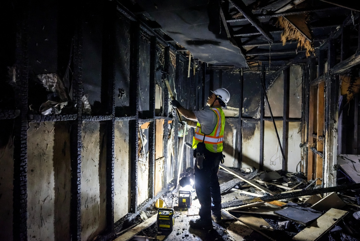 Illustration of a post-fire framing assessment