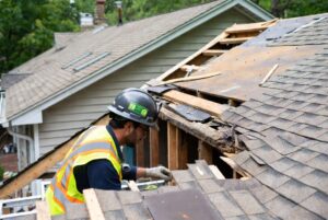 Structural Engineer Inspecting Roof Damage