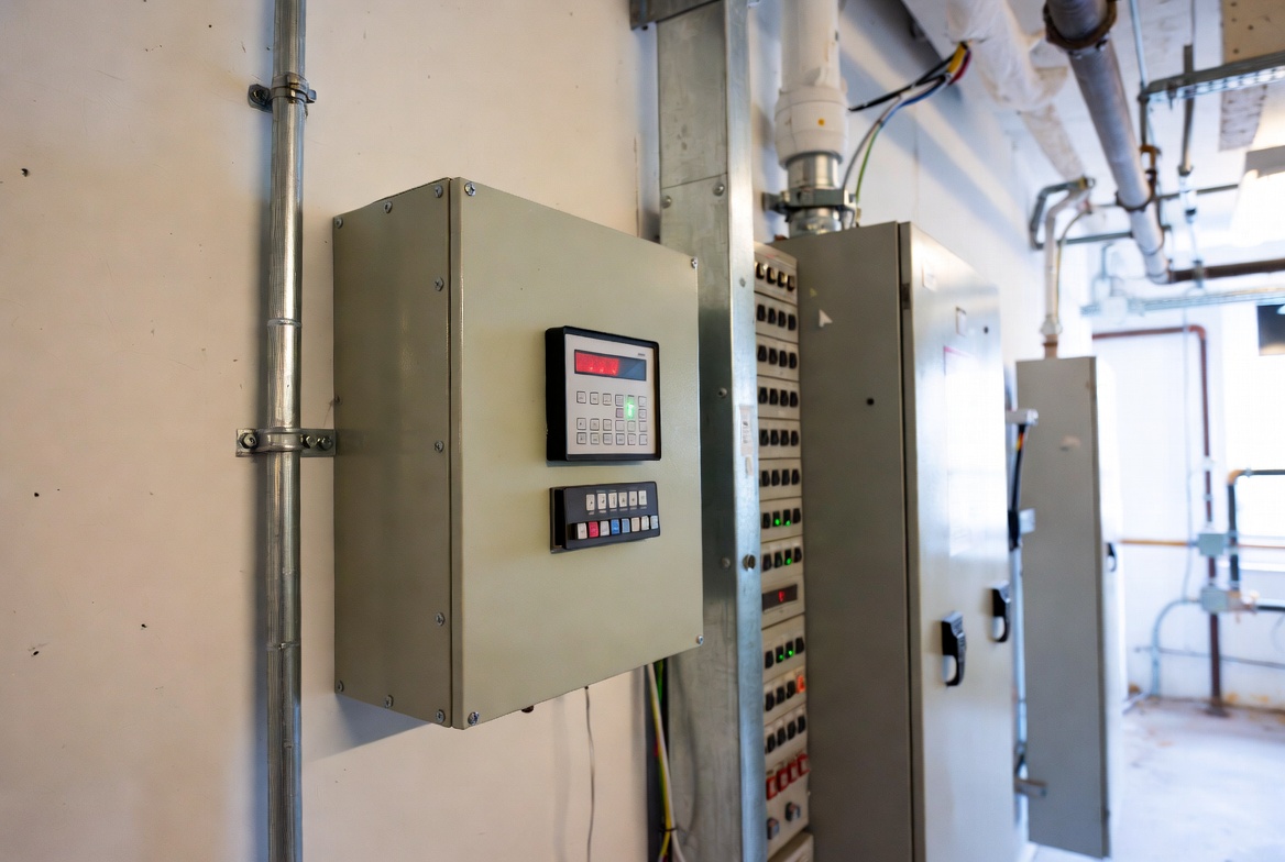 Illustration of a fire alarm device layout plan