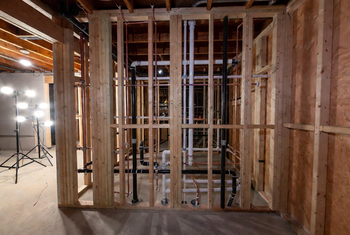 Illustration of plumbing engineering design